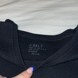 j galt scalloped t shirt